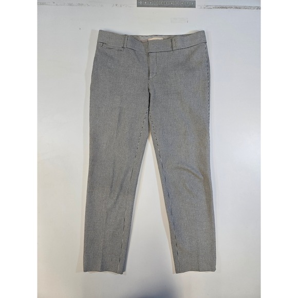 Banana Republic Pants - Banana Republic Sloan Fit Pants Womens‎ 6 Black White Houndstooth Slim Ankle